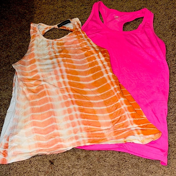 Two Pack Neon Sleeveless Tops - Picture 1 of 7